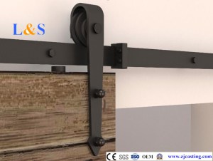 Black Sliding Door Hardware (LS-SDU 07)