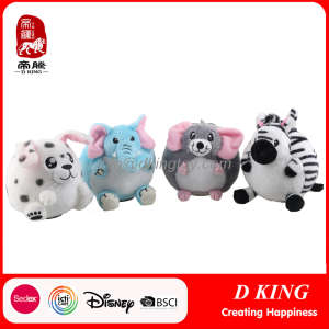 Round Plush Custom Stuffed Animals Toy for Kids